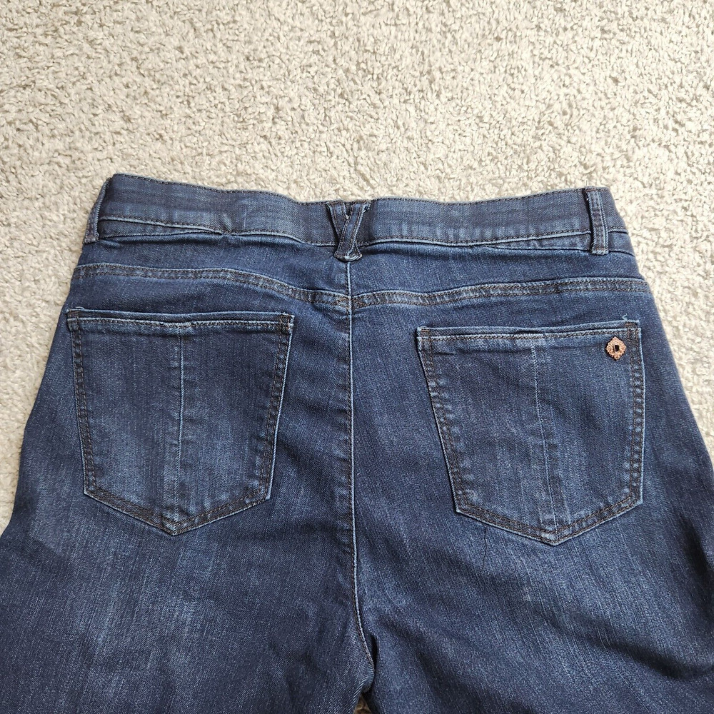 Democracy Absolution Jeans Dark Wash Distressed Stretch Denim Pants Size 10 - Picture 4 of 14